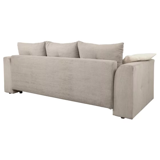 Canapea Extensibila Royal, 247x116x94 h cm, Stofa Raiata Beige picture - 3
