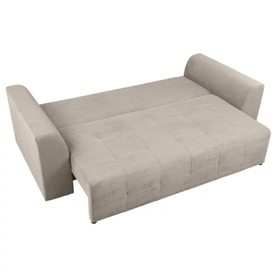 Canapea Extensibila Royal, 247x116x94 h cm, Stofa Raiata Beige picture - 4
