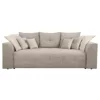 Canapea Extensibila Royal, 247x116x94 h cm, Stofa Raiata Beige picture - 1