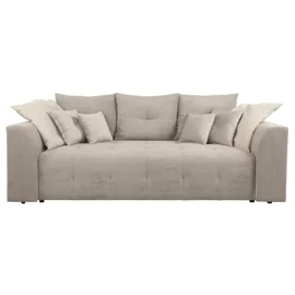 Canapea Extensibila Royal, 247x116x94 h cm, Stofa Raiata Beige