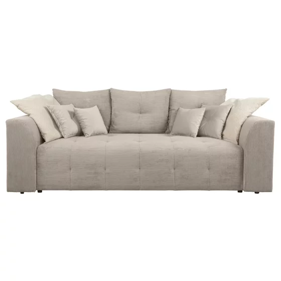 Canapea Extensibila Royal, 247x116x94 h cm, Stofa Raiata Beige picture - 1