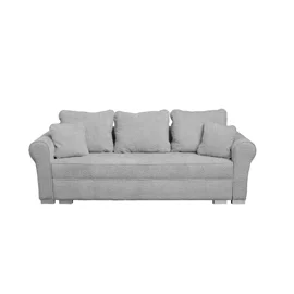 Canapea Extensibila Sara,235x90x75 h cm, Stofa Abriamo 07 Gri Deschis
