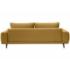 Canapea Extensibila Selene, 242x115x89 h cm, Stofa, Galben Mustar picture - 5