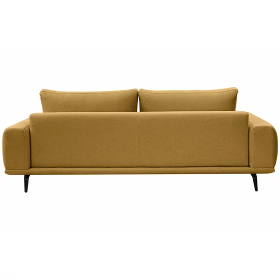 Canapea Extensibila Selene, 242x115x89 h cm, Stofa, Galben Mustar picture - 5