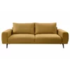 Canapea Extensibila Selene, 242x115x89 h cm, Stofa, Galben Mustar picture - 1