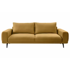 Canapea Extensibila Selene, 242x115x89 h cm, Stofa, Galben Mustar