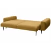 Canapea Extensibila Selene, 242x115x89 h cm, Stofa, Galben Mustar picture - 2
