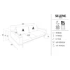 Canapea Extensibila Selene, 242x115x89 h cm, Stofa, Galben Mustar picture - 7