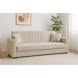 Canapea Extensibila Star, 214x80x87 cm, Stofa - Beige