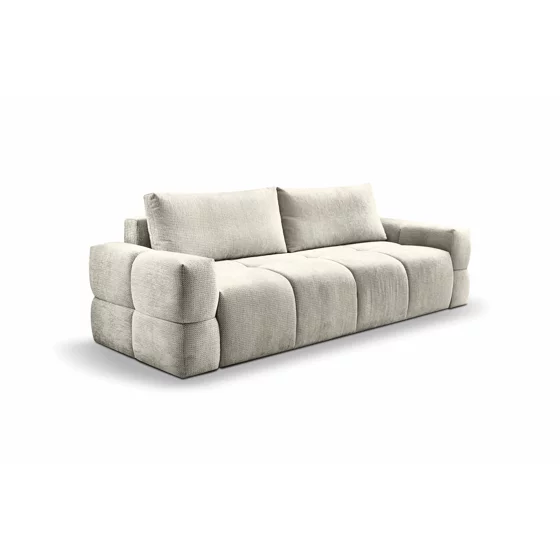 Canapea Extensibila Taremi, 248x104x90 h cm, Stofa, Beige Inchis picture - 3