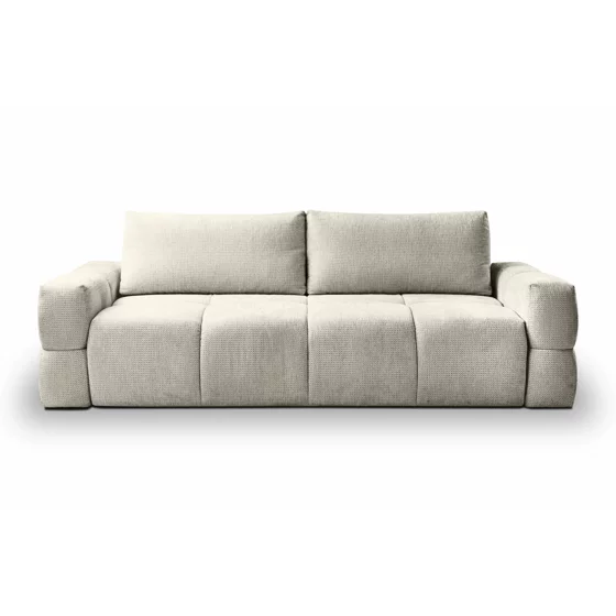 Canapea Extensibila Taremi, 248x104x90 h cm, Stofa, Beige Inchis picture - 1