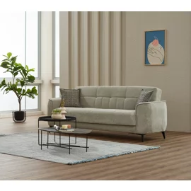 Canapea Extensibila Touch, 230x82x80 cm, Stofa,Gri