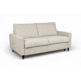 Canapea Extensibila Ultimo cu Sistem Ribalta, 196x102x98 h cm, Stofa Cremona, Gri Deschis