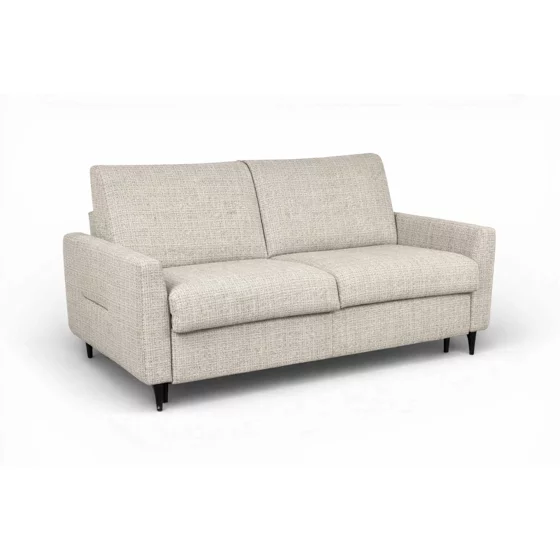 Canapea Extensibila Ultimo cu Sistem Ribalta, 196x102x98 h cm, Stofa Cremona, Gri Deschis picture - 1