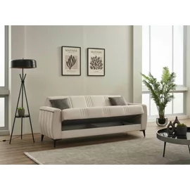 Canapea Extensibila Urban, 230x85x90 h cm, Stofa Beige Deschis