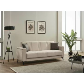 Canapea Extensibila Urban, 230x85x90 h cm, Stofa Beige Deschis