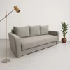 Canapea Extensibila Viena, 225x110x78 h cm, Stofa Gri picture - 1