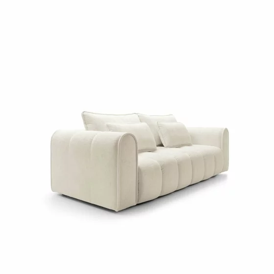 Canapea Extensibila Wavy Buddy, 260x106x89 h cm, Stofa, Beige picture - 6