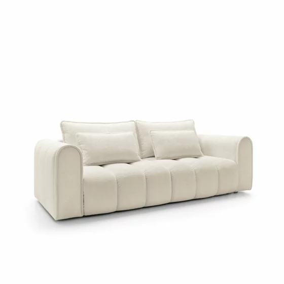 Canapea Extensibila Wavy Buddy, 260x106x89 h cm, Stofa, Beige picture - 2