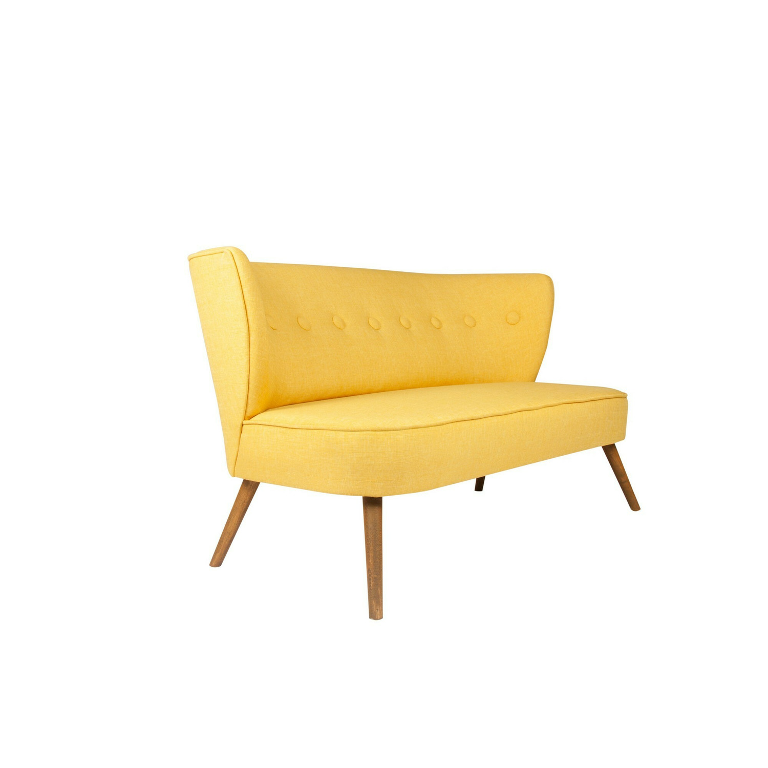 Canapea fixa bienville, 141x73x77 - galben