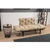 Canapea Fixa Cu Brate Rabatabile Nitta, 155x85x73 cm - Cream picture - 11