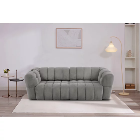 Canapea Locarno 51520, Sezut Glisant, Actionare Electrica, 292x116x74 h cm, Sofa Gri picture - 1