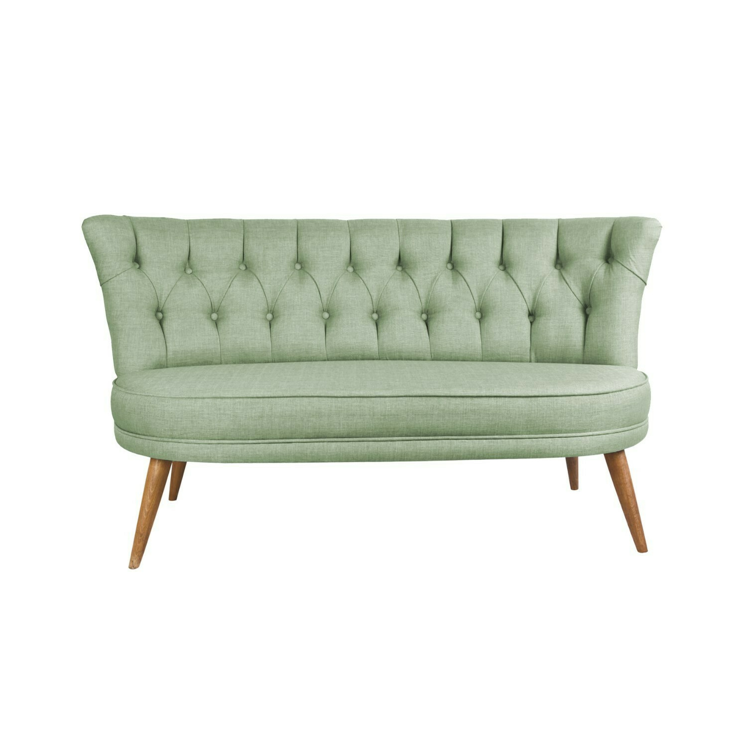 Canapea richland loveseat, fixa, 140x71x80 cm - stofa verde petrol