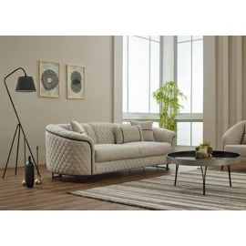 Canapea Victoria, 248x98x80 h cm, Stofa Beige