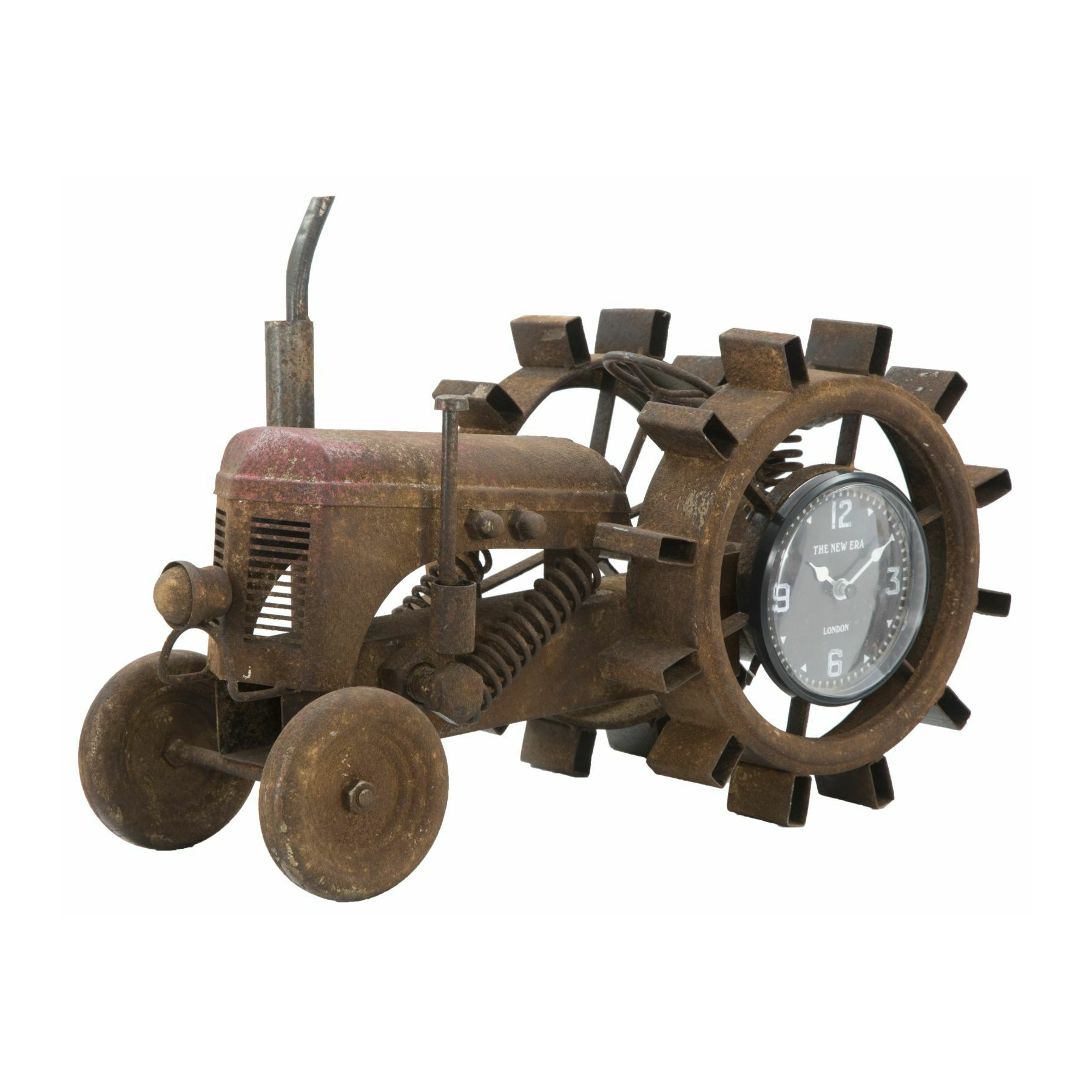Ceas de masa , roma1589, natur, metal si mdf, 23x43x20 cm