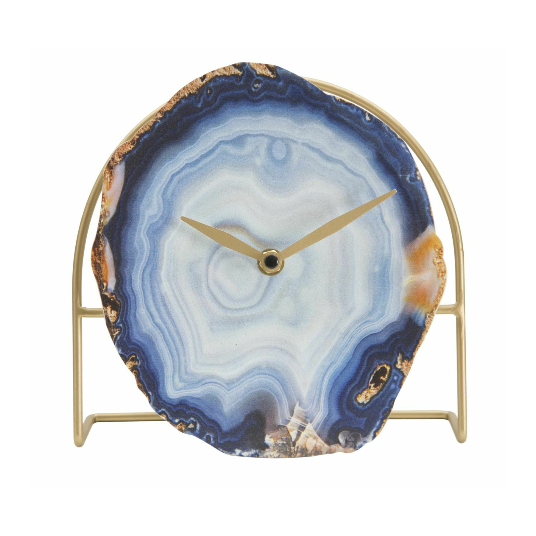 Ceas de masa, roma1647, multicolor, metal si mdf, 19.5x20x7 cm