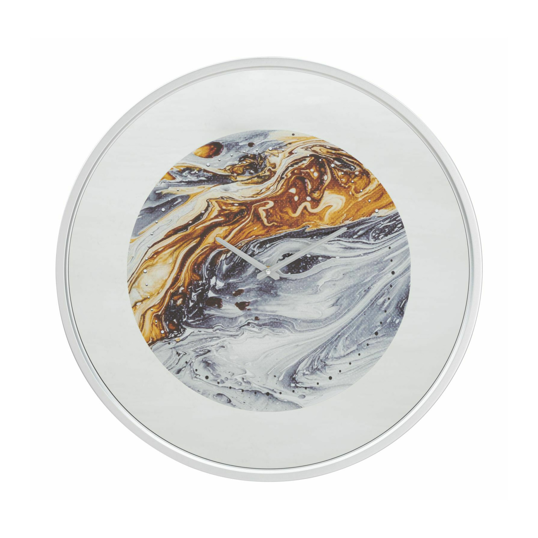 Ceas de perete, roma1631, multicolor, metal,mdf si sticla, 60x60x5 cm