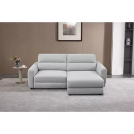 Coltar Alula 51696, Sezut Glisant, Actionare Electrica, Spatiu de depozitare, 228x165x93 h cm, Sofa Gri Deschis