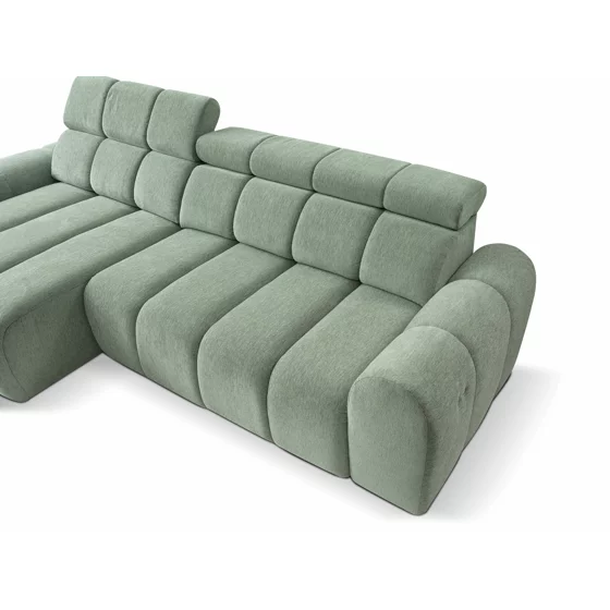 Coltar Corfu Cu Sezut Glisant Actionare Electrica, 290x152x83 h cm, Stofa, Verde Salvie picture - 4