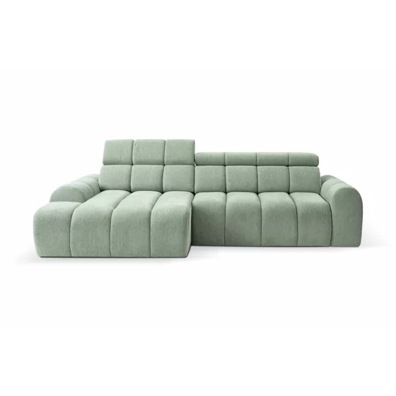 Coltar Corfu Cu Sezut Glisant Actionare Electrica, 290x152x83 h cm, Stofa, Verde Salvie picture - 1