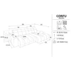 Coltar Corfu Cu Sezut Glisant Actionare Electrica, 290x152x83 h cm, Stofa, Verde Salvie picture - 6