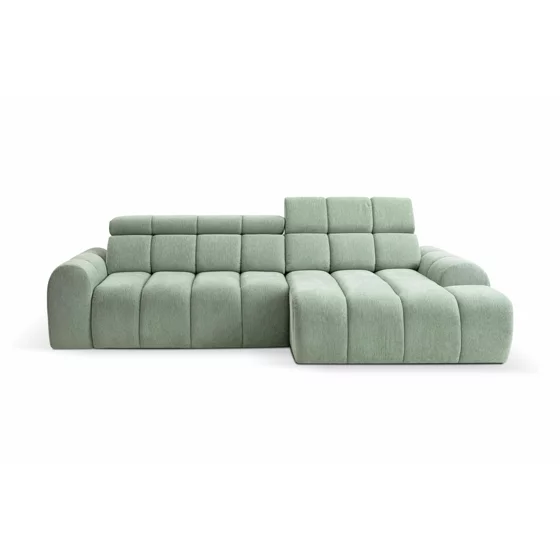 Coltar Corfu Cu Sezut Glisant Actionare Electrica, 290x152x83 h cm, Stofa, Verde Salvie picture - 2