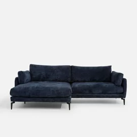 Coltar Edo, 272x161x88 h cm, Stofa Albastra