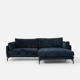 Coltar Edo, 272x161x88 h cm, Stofa Albastra