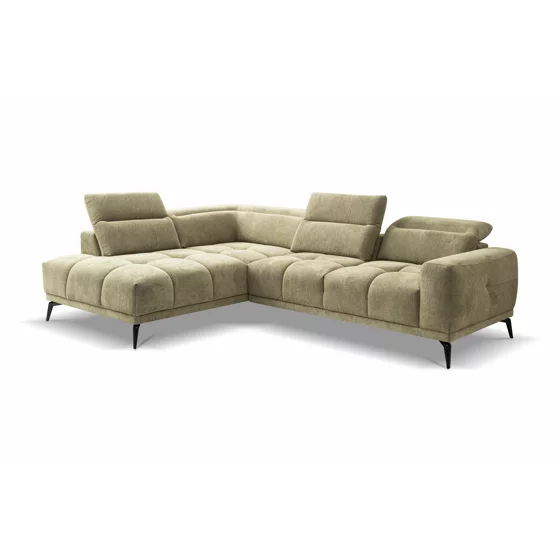 Coltar Elche Cu Sezut Reglabil, 281x214x81-96 cm, Stofa, Verde Salvie picture - 5