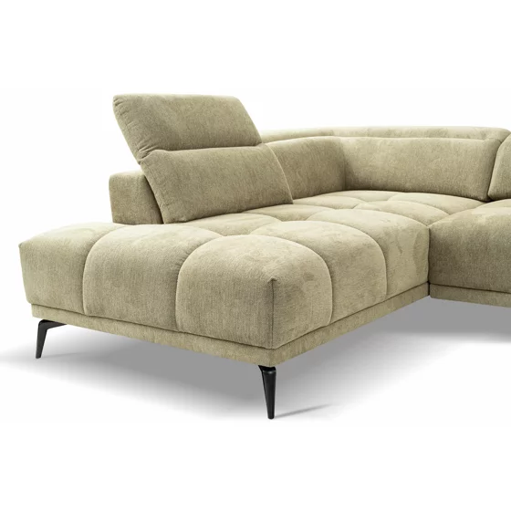Coltar Elche Cu Sezut Reglabil, 281x214x81-96 cm, Stofa, Verde Salvie picture - 8
