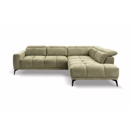 Coltar Elche Cu Sezut Reglabil, 281x214x81-96 cm, Stofa, Verde Salvie