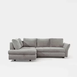 Coltar Extensibil Adria, 254x173x89 cm, Stofa, Gri-Beige