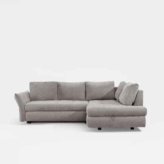 Coltar Extensibil Adria, 254x173x89 cm, Stofa, Gri-Beige picture - 2