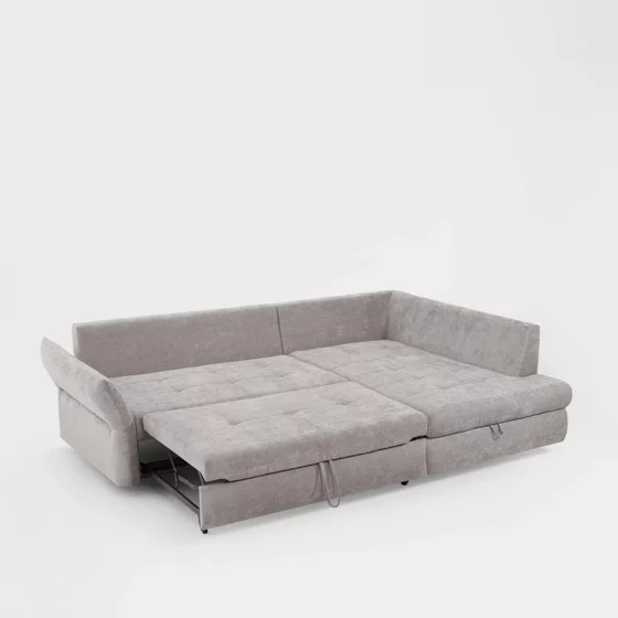 Coltar Extensibil Adria, 254x173x89 cm, Stofa, Gri-Beige picture - 7