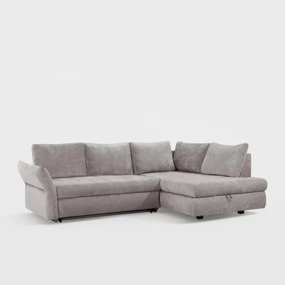 Coltar Extensibil Adria, 254x173x89 cm, Stofa, Gri-Beige picture - 8
