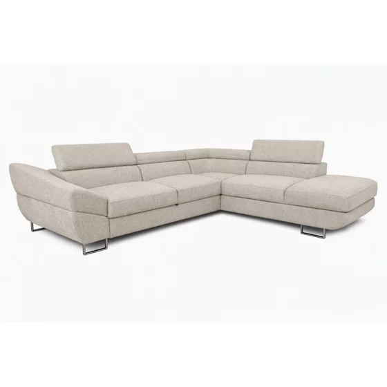 Coltar Extensibil Aragon,  282×235×74–84 h cm, Stofa Beige Inchis picture - 3