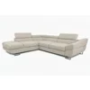 Coltar Extensibil Aragon,  282×235×74–84 h cm, Stofa Beige Inchis picture - 2