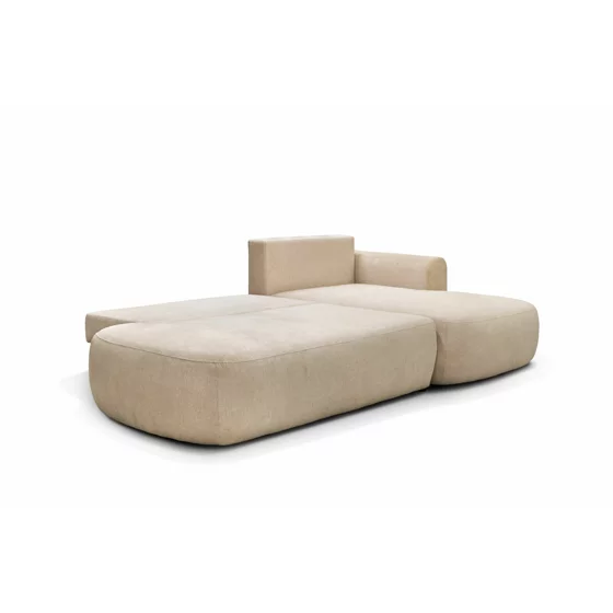 Coltar Extensibil Arona, 286x175x88 cm, Stofa tip Boucle, Beige picture - 4