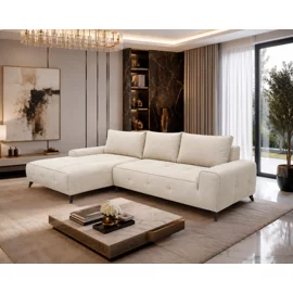Coltar Extensibil Athena, 290x175x85 cm, Stofa Aragon 03 Beige