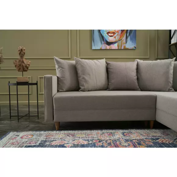 Coltar Extensibil Aydam Dreapta, 215x150x80 cm - Cream picture - 3